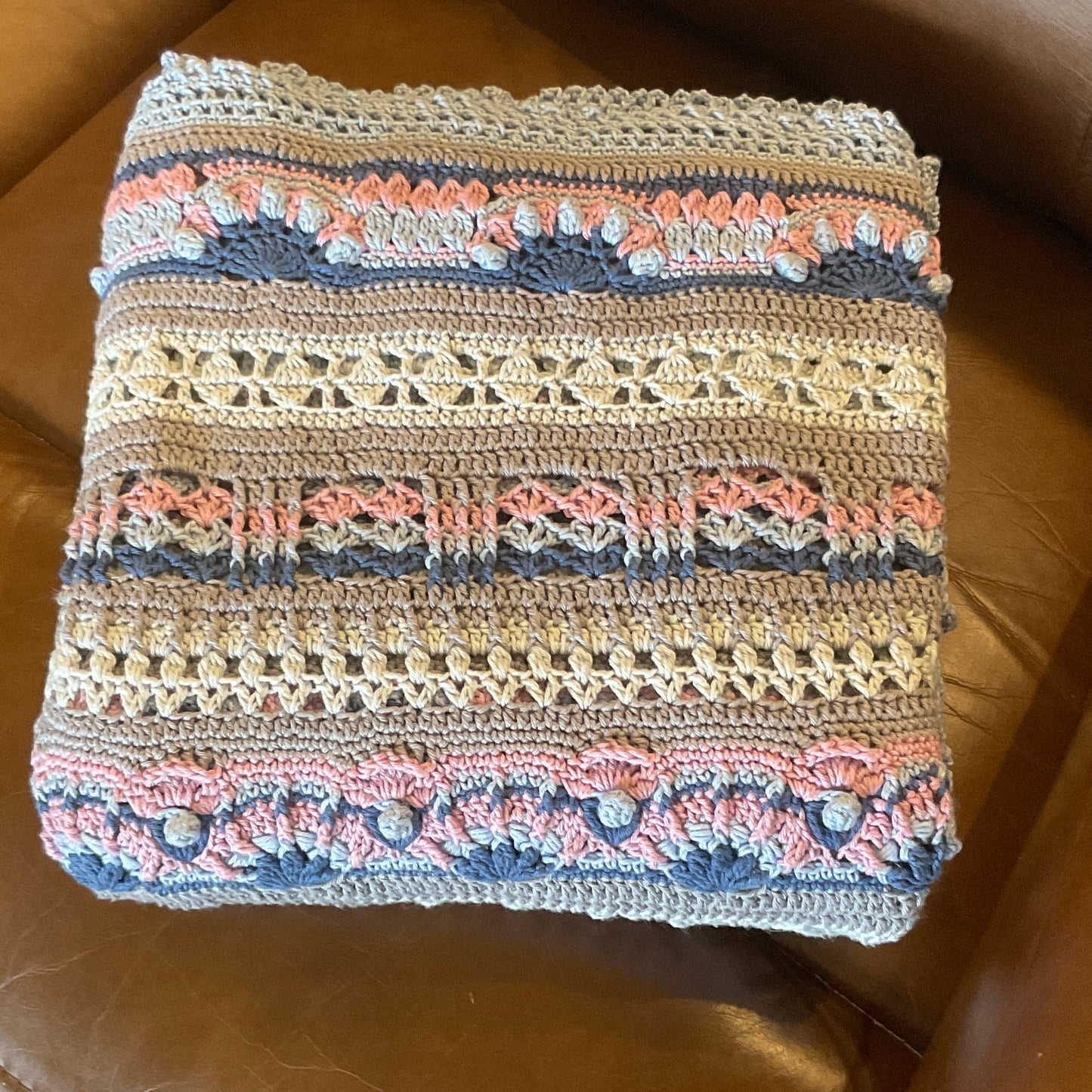 Stunning Afghan, Blanket or Throw - Crocheted by CALA