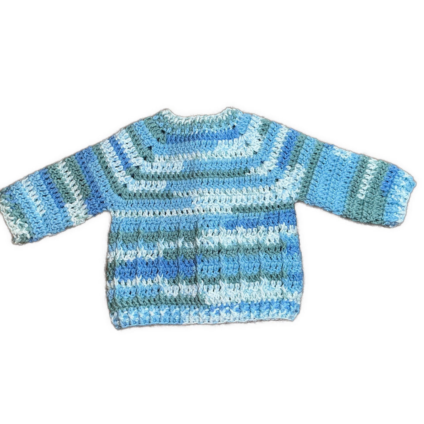 Hand Crocheted “Bambino” Baby Prints Cardigan | 3-6 months - Crocheted by CALA